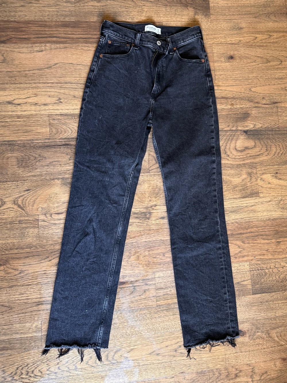 Abercrombie & Fitch Black Straight Leg Jeans